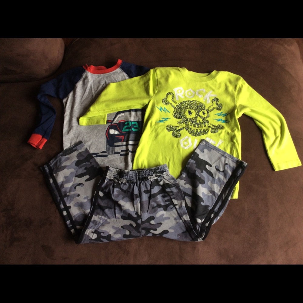 *****SOLD***Long sleeve shirt(2) and pant pj set